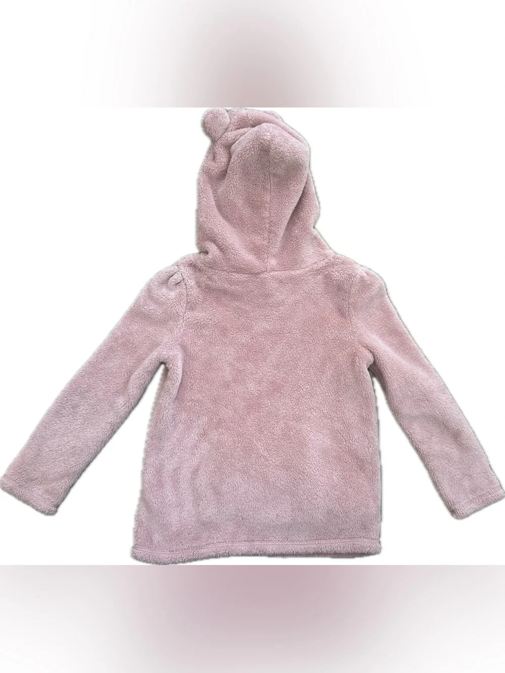 Carters Pink Fleece Pull Over Teddy Hoodie
